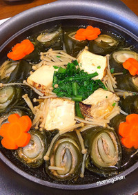 昆布の豚肉白菜ロール鍋