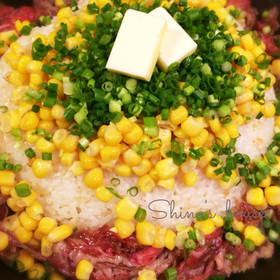 ホットプレートでペッパーランチ風ライス