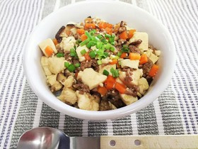 ガッツリ!炒り豆腐丼