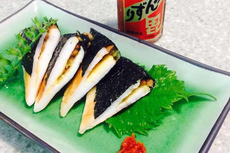 納豆のはんぺん磯辺焼き レシピ 作り方 By Ritsuko777 クックパッド 簡単おいしいみんなのレシピが360万品