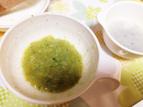 離乳食初期〜 野菜のフルーツソース和え