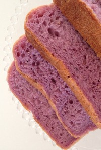 簡単(^^♪　HBで紫いもの食パン♪　