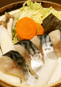 鳥取因幡の塩鯖の水炊き