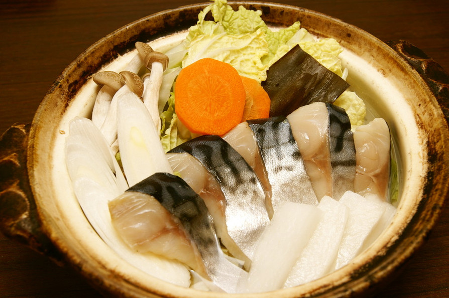 鳥取因幡の塩鯖の水炊きの画像