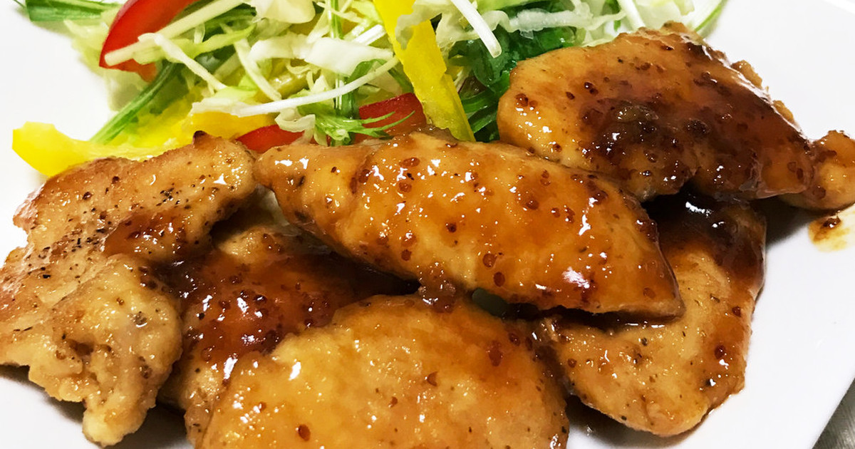 フレンチマスタード鶏胸肉のレシピ