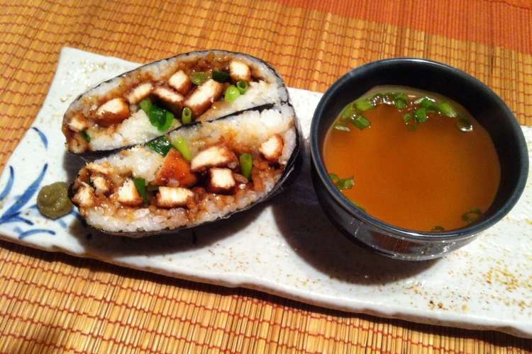 鶏のひつまぶし風おにぎらず レシピ 作り方 By ボルサリーノ関 クックパッド