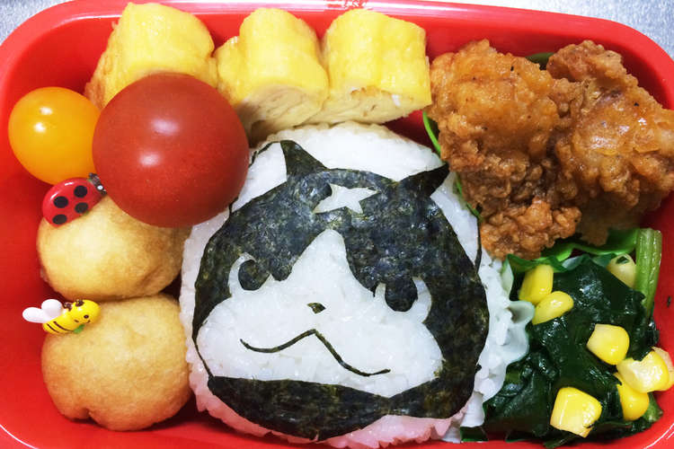 海苔だけキャラ弁 フユニャン弁当 レシピ 作り方 By せなちママ クックパッド 簡単おいしいみんなのレシピが357万品