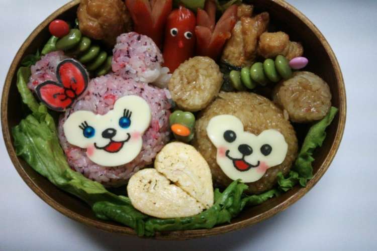 キャラ弁当 ダッフィーかわいい レシピ 作り方 By クックa02g74 クックパッド 簡単おいしいみんなのレシピが362万品