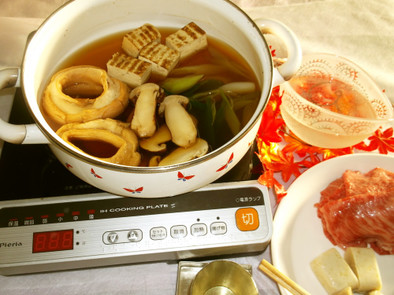 季節のすき焼き(松茸)の写真