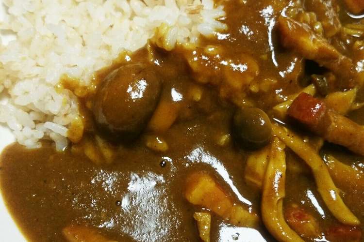 濃厚 きのこベーコンカレー レシピ 作り方 By けん１３ クックパッド 簡単おいしいみんなのレシピが356万品