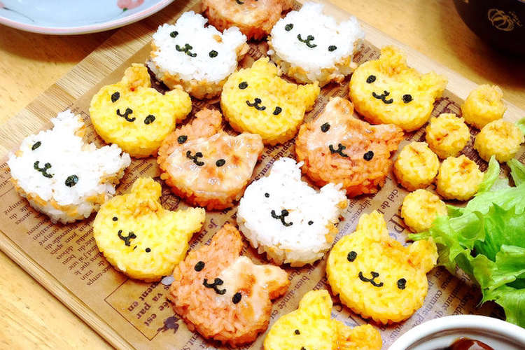 簡単 オーブンでキャラ焼きおにぎり レシピ 作り方 By さちこ123 クックパッド