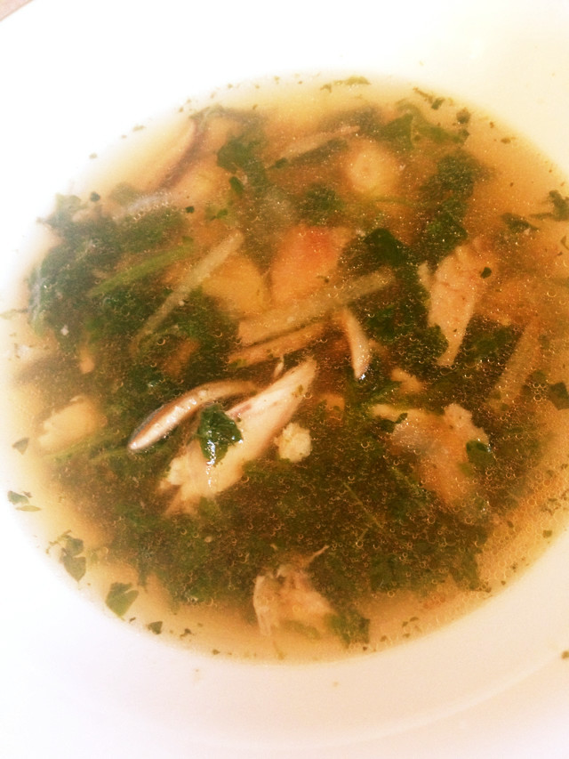 椎茸と玉ねぎの生姜スープの画像