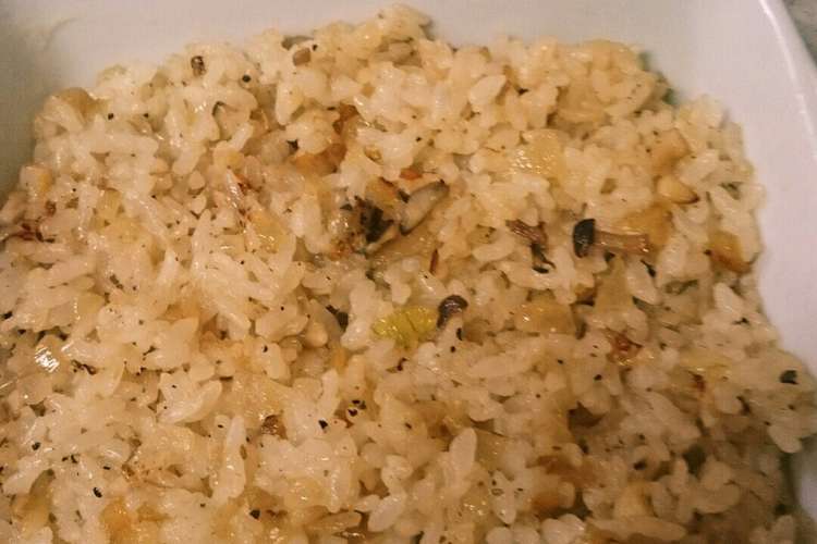 ランチや軽食に 簡単きのこガーリック炒飯 レシピ 作り方 By Kuunosuke1 クックパッド 簡単おいしいみんなのレシピが366万品