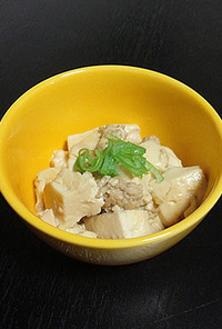 プリプリの豆腐煮