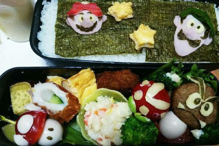 マリオキャラ弁 レシピ 作り方 By ３ﾌﾞ クックパッド 簡単おいしいみんなのレシピが354万品