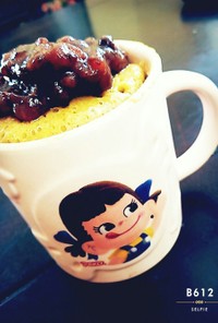 楽チン♡抹茶あずきのマグカップケーキ