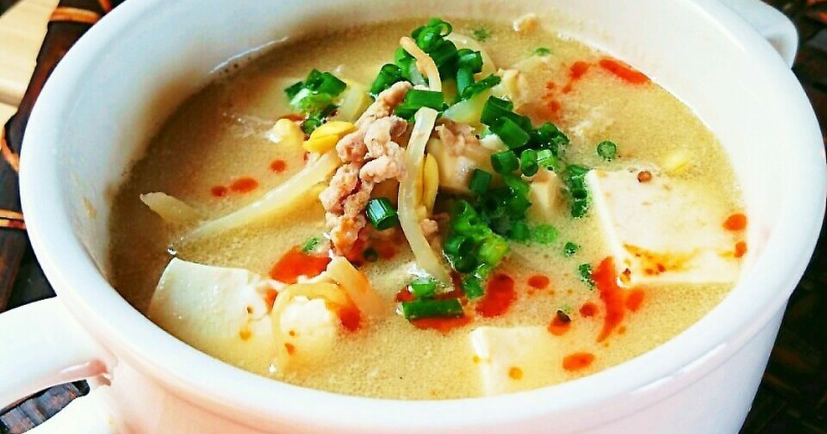 豆もやしと豆腐の坦々コクゴマスープ♡ by かおりん♪♡ 【クックパッド】 簡単おいしいみんなのレシピが356万品