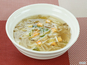 簡単★しょうがスープであったかにゅうめん