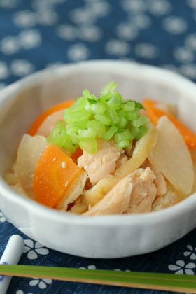 鮭缶でお手軽粕煮♪