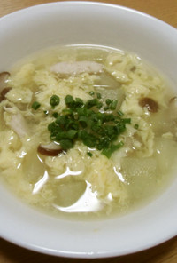 15分でできる冬瓜の中華風スープ