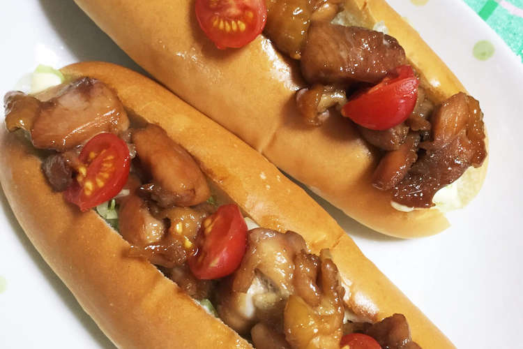 照り焼きチキンで ホットドック レシピ 作り方 By みちばん クックパッド 簡単おいしいみんなのレシピが377万品