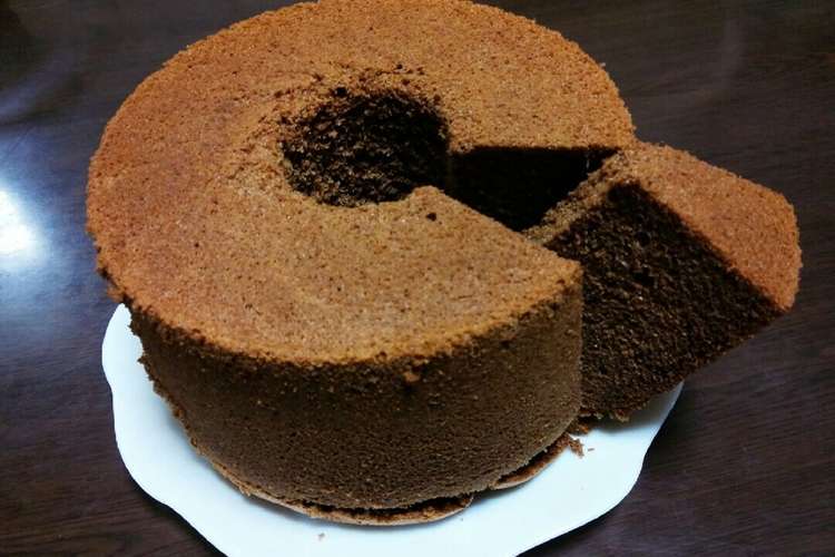 ふんわり 濃厚チョコシフォンケーキ レシピ 作り方 By とみ とみ クックパッド