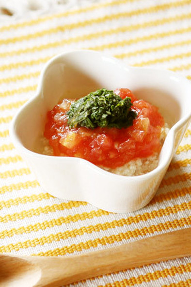 【離乳食初期】トマトと魚のふわふわの写真
