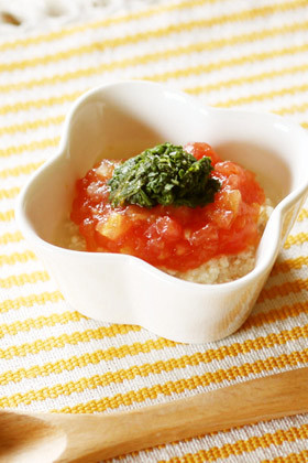 【離乳食初期】トマトと魚のふわふわの画像