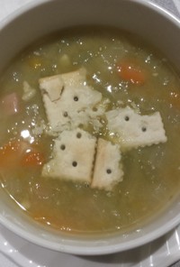 【アメリカ】ハムとえんどう豆のスープ