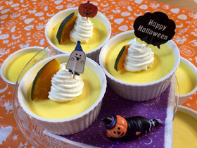 ハロウィン★フライパンDEかぼちゃプリン