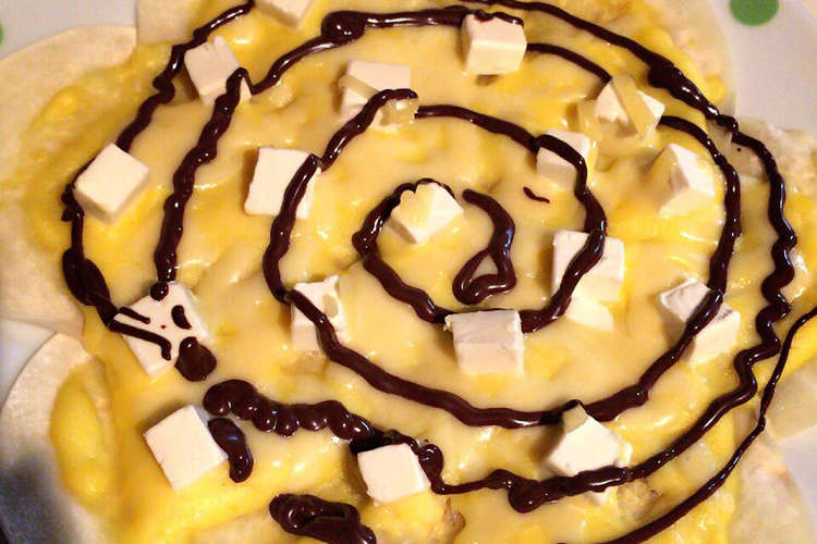 餃子の皮でデザートピザ レシピ 作り方 By みーにゃんちゅー クックパッド 簡単おいしいみんなのレシピが360万品