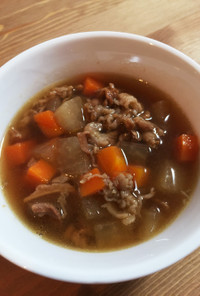 大根と牛肉のスープ“タンクッ”韓国料理