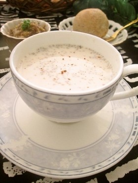 チアシード入り☆きな粉ホットドリンク