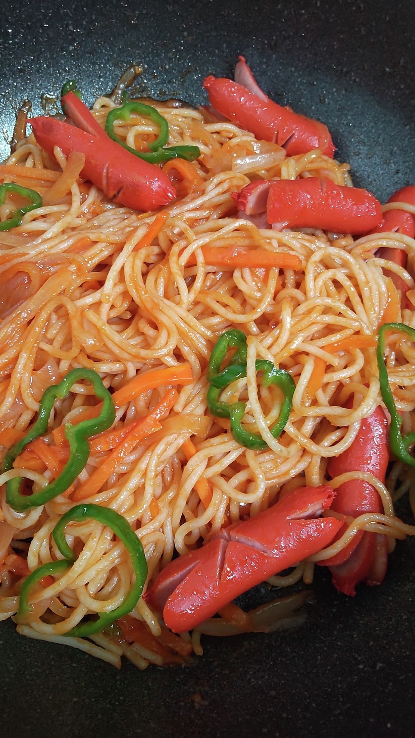レトロな美味しさ♪ナポリタンスパゲッティの画像