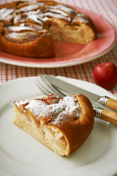 フライパンで作る♡シナモンアップルケーキの写真
