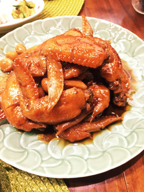 手羽先のコッテリ甘辛煮 御飯におつまみに