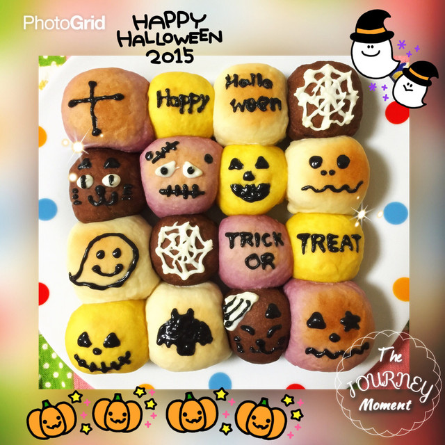 ちぎりパン&おばけロリースパン☆ハロウィン ちぎりパン&おばけロリースパン☆ハロウィン