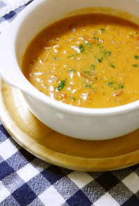 お鍋ひとつで簡単♡ビスク風トマトスープ