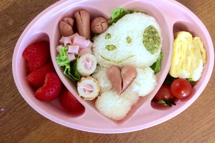 簡単 キャラ弁 スヌーピーおにぎり レシピ 作り方 By マリー クックパッド 簡単おいしいみんなのレシピが365万品