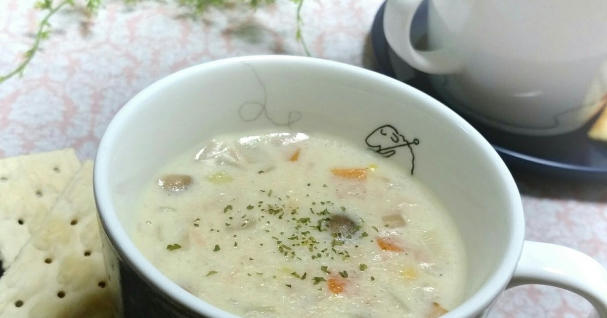 ツナ缶でお手軽クラムチャウダー風スープ レシピ 作り方 By もへほっぺ クックパッド 簡単おいしいみんなのレシピが376万品