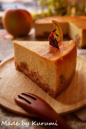カラメルりんごのチーズケーキの画像