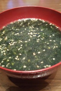 ずぼら 韓国海苔のスープ