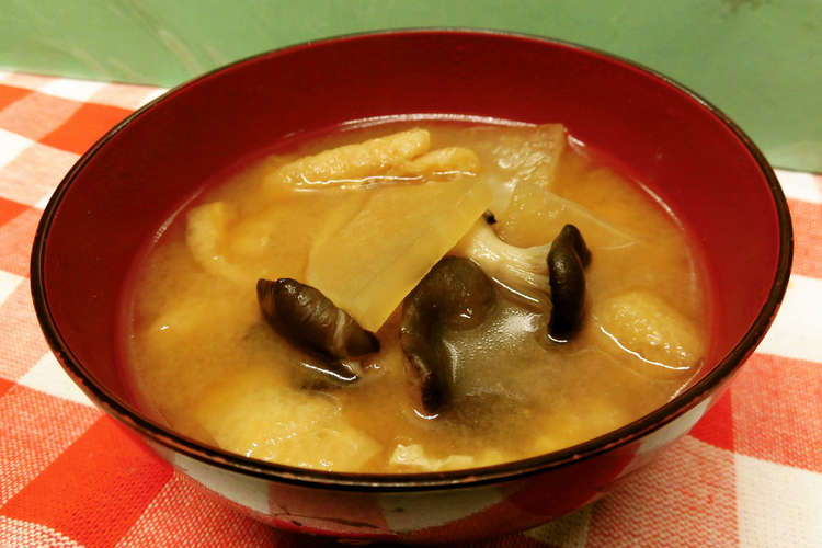 ひらたけと大根の味噌汁 レシピ 作り方 By お魚キッチン クックパッド