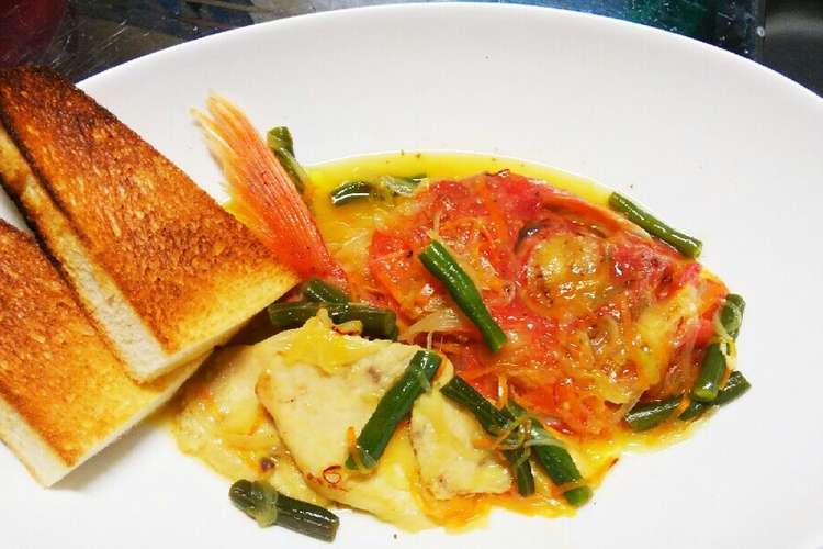 金目鯛あらの煮付け サフラン風味 レシピ 作り方 By かぱちゃん クックパッド 簡単おいしいみんなのレシピが366万品