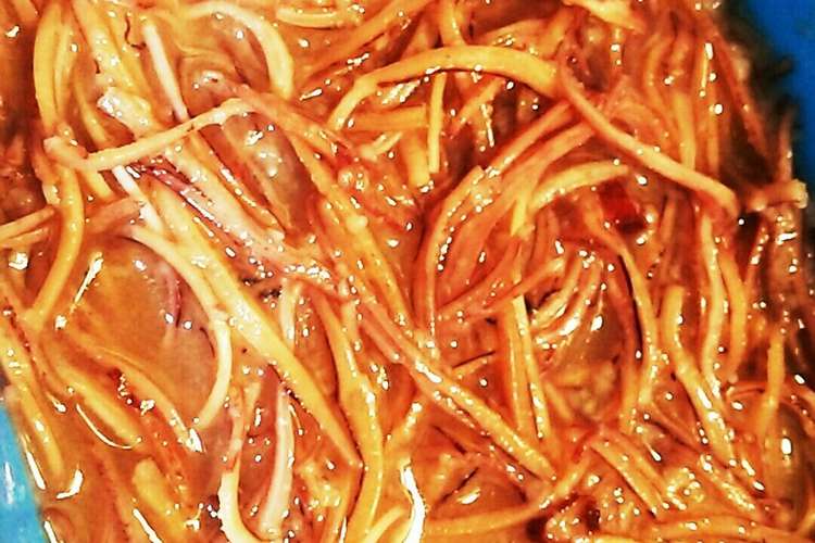 いかするめそうめんの塩辛 レシピ 作り方 By 桜月城 クックパッド 簡単おいしいみんなのレシピが361万品