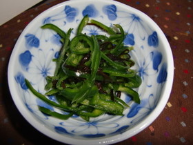 ピーマンの簡単漬け物