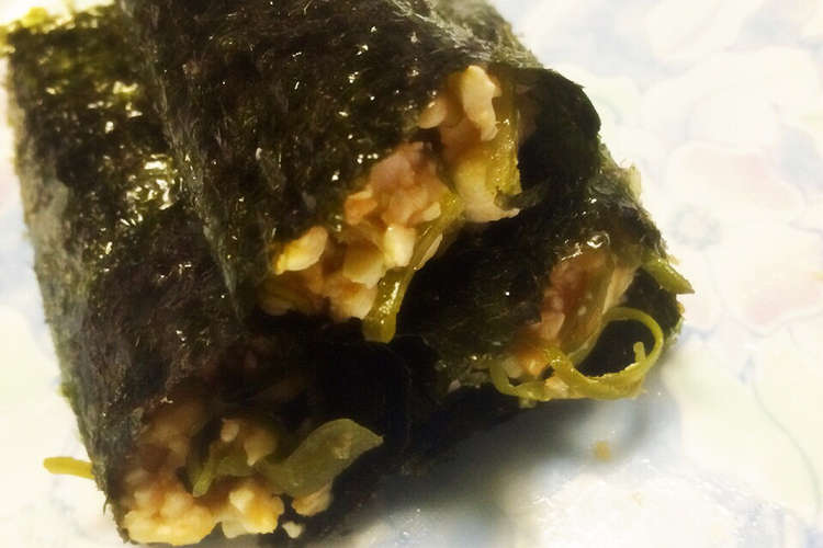 ズボラ飯 低カロリー海苔巻き レシピ 作り方 By ひなのぎ クックパッド
