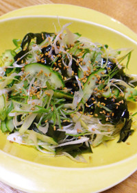 分葱と金ごまの韓国風サラダ