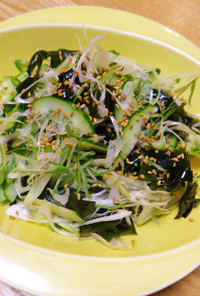 分葱と金ごまの韓国風サラダ