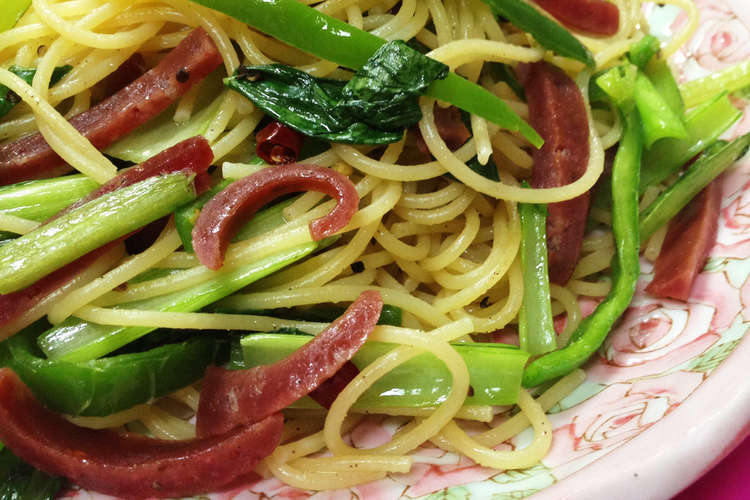 ドライソーセージとピーマンのパスタ レシピ 作り方 By ラーメン屋mama クックパッド